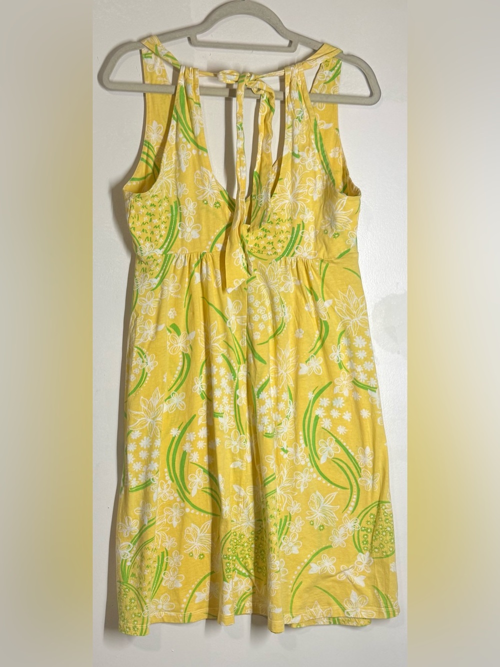 Lilly Pulitzer yellow tie back sundress - Picture 2 of 4